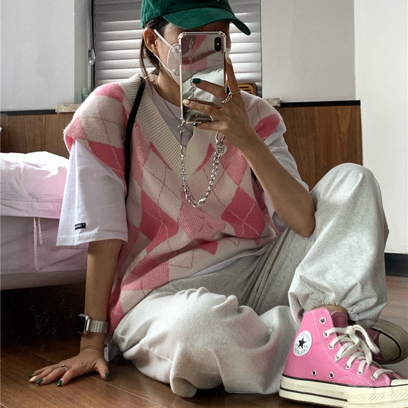 Áo len nữ cộc tay cổ tròn thời trang Hàn