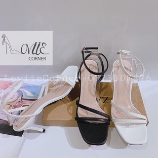 SANDAL CAO GÓT LOVIIECORNER - GIÀY SANDAL NỮ  7CM QUAI MẢNH - SANDAL CAO GÓT ĐẾ NHỌN THỜI TRANG  G210121