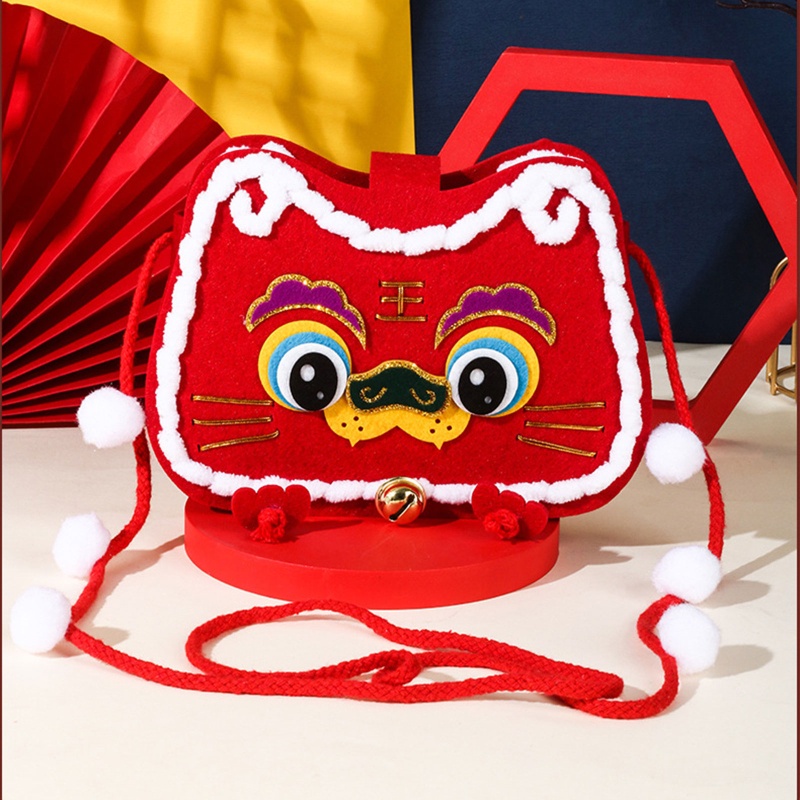 Youyo Túi Đeo Chéo Hình Con Hổ Thủ Công Nghệ Thuật Phong Cách Trung Hoa