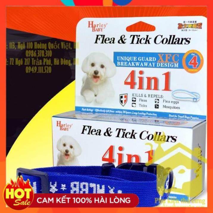 Vòng cổ chống ve rận Harley Baby 4 in 1 dành cho chó mèo - Phụ kiện thú cưng Pet shop Hà Nội