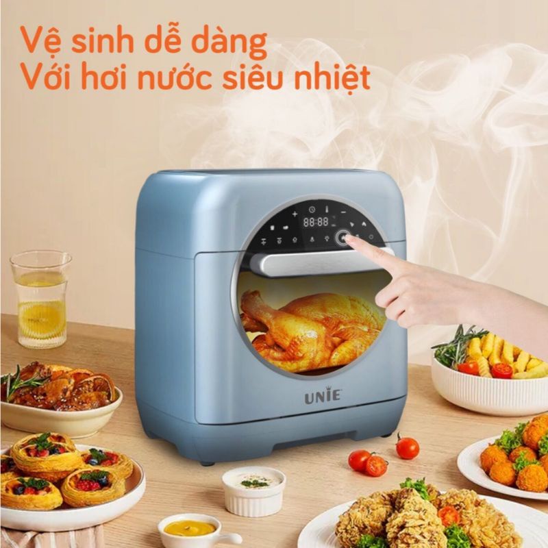 NỒI CHIÊN KHÔNG DẦU ĐA NĂNG UNIE STEAM COLOR 15L CHIÊN HẤP THÔNG MINH 2 TRONG 1