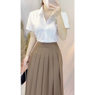 ÁO SƠ MI LỤA TAY NGẮN