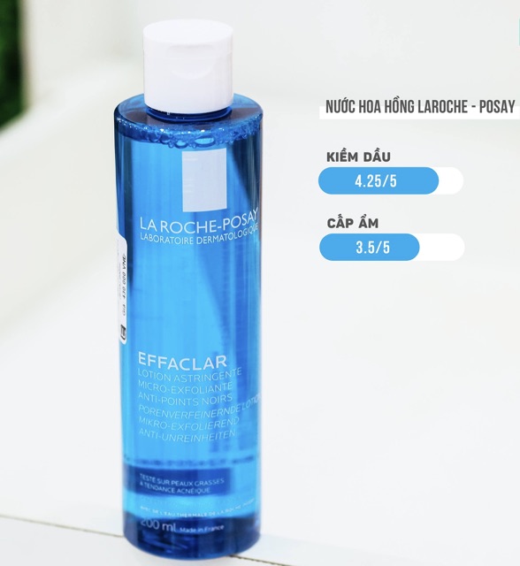 Nước hoa hồng La roche posay efaclar da dầu mụn 200ml