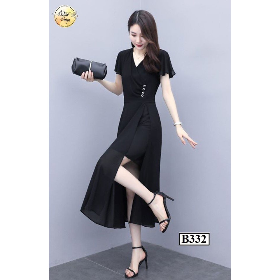 [FREESHIP] Váy đầm suông B332 Đen BUTINO SHOP thời trang nữ hàng thiết kế Cao Cấp | BigBuy360 - bigbuy360.vn