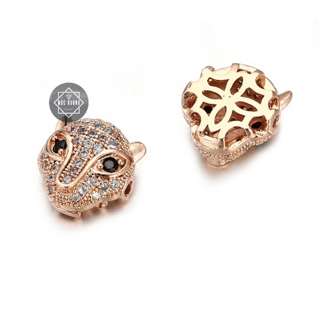 Charm mặt báo đính đá - không đổi màu, không rơi đá - KL025