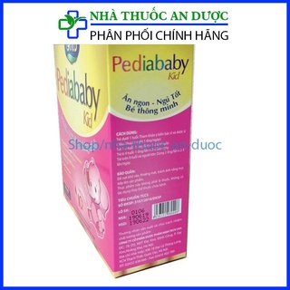 Siro ăn ngon ngủ ngon cho bé Pediababy Kid tăng kích thích tiêu hóa giúp trẻ khỏe mạnh hộp 20 ống x 10ml