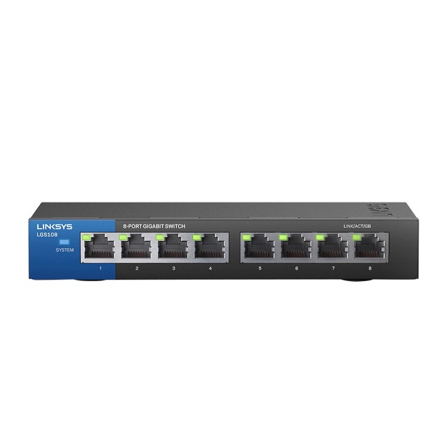 Linksys Switch 8 Port Gigabit -LGS108- Hàng Chính Hãng