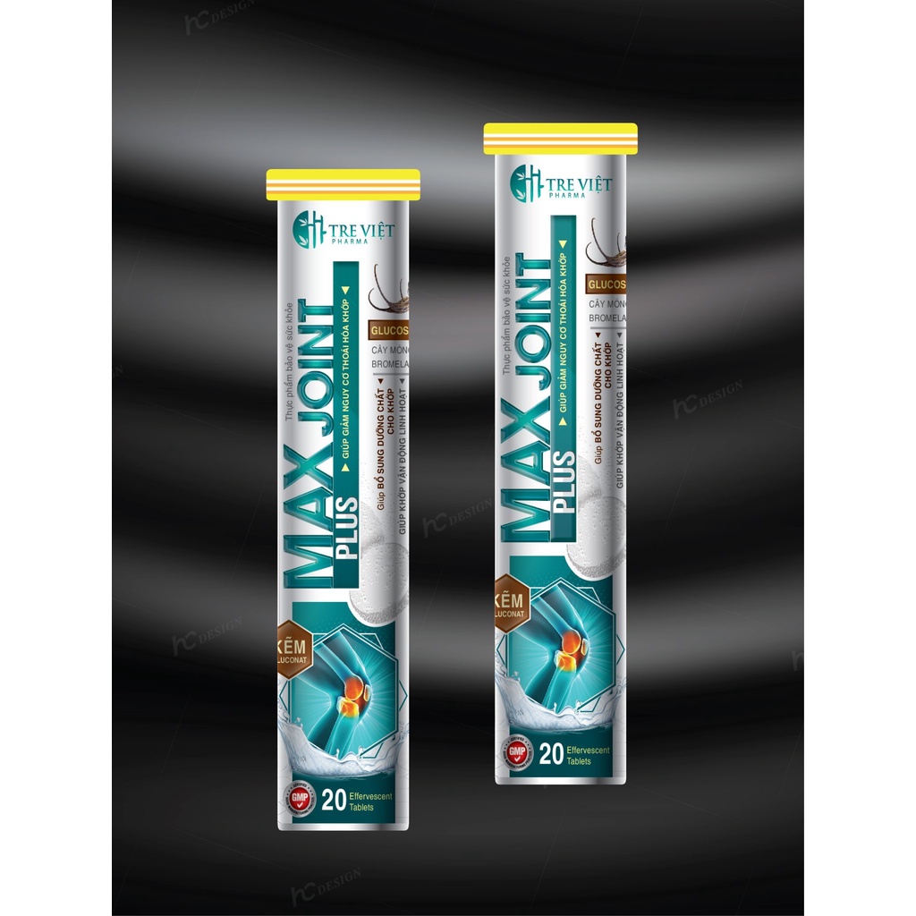 Viên Sủi Xương Khớp Glucosamin Max Joint Plus Hỗ Trợ Giảm Thoái Hóa Cột Sống, Giảm Đau Nhức Xương Khớp, Thoái Hóa Khớp