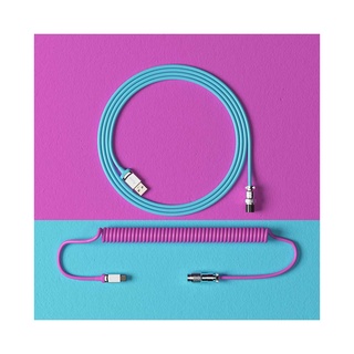 Dây cáp custom akko midnight dành cho phím cơ - dạng xoắn | usb type c - type a | chính hãng