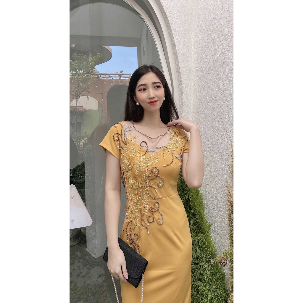 đầm nữ thiết kế tuổi trung niên nữ