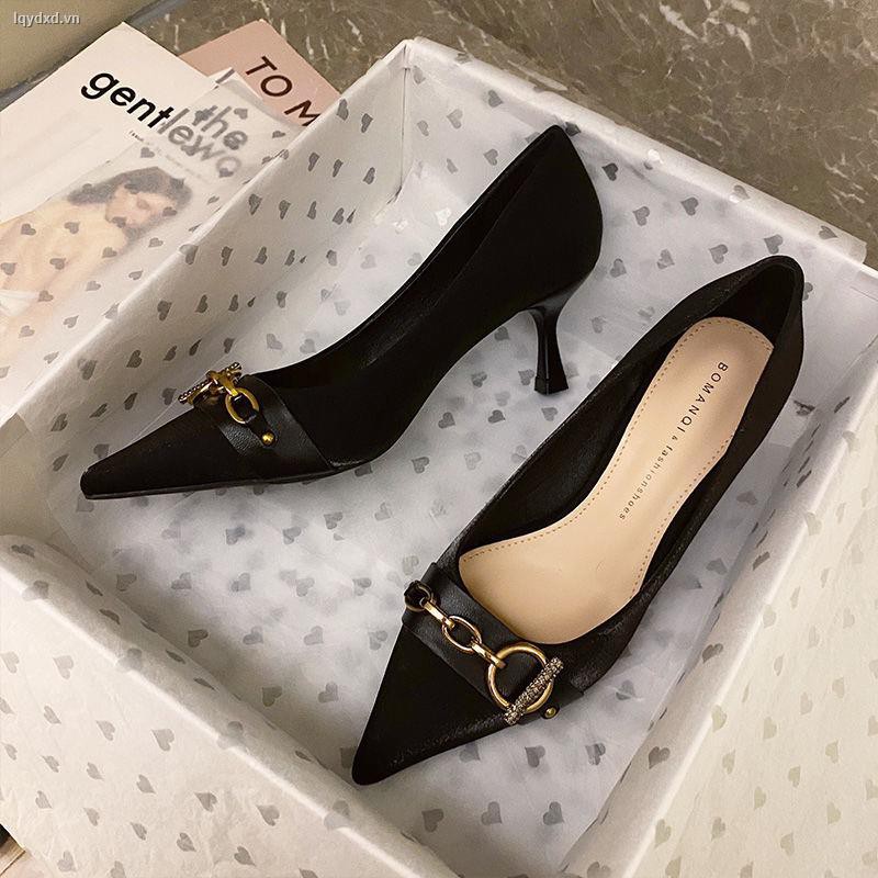 Giày cao gót mũi nhọn mẫu 2021 thời trang dành cho nữ