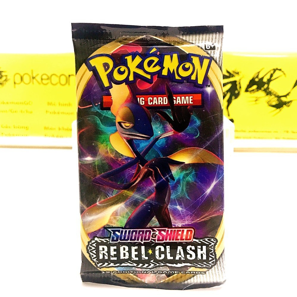 [Siêu rẻ] 01 pack bài Pokemon Rebel Clash SS2 TCG Chính Hãng Mới 100% - Túi Thẻ Bài Pokemon (Art Ngẫu Nhiên)