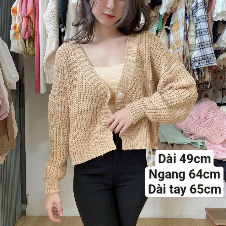 Khoác len lửng khuy to 65181, 65185