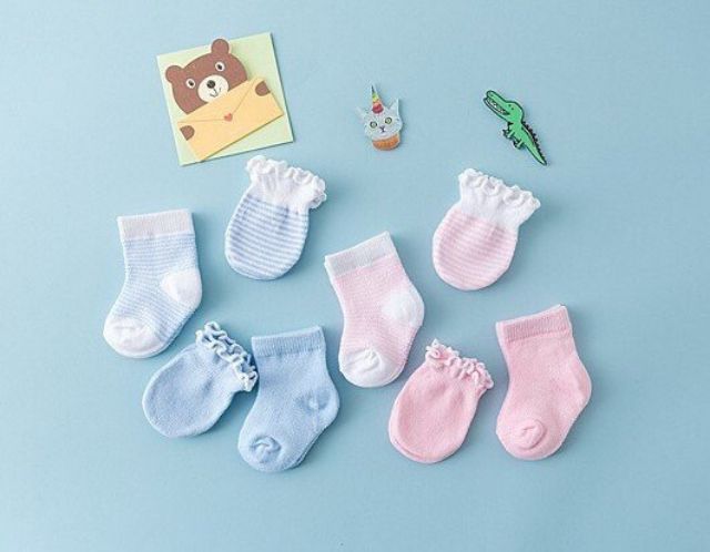 Sét bao tay bao chân len cho bé cực đẹp