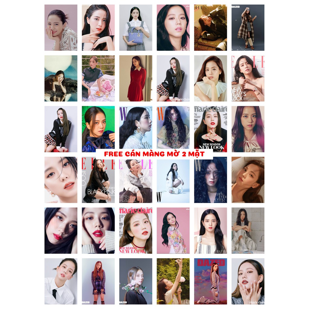 Lomo card 108 ảnh thành viên Blackpink - Jisoo magazine