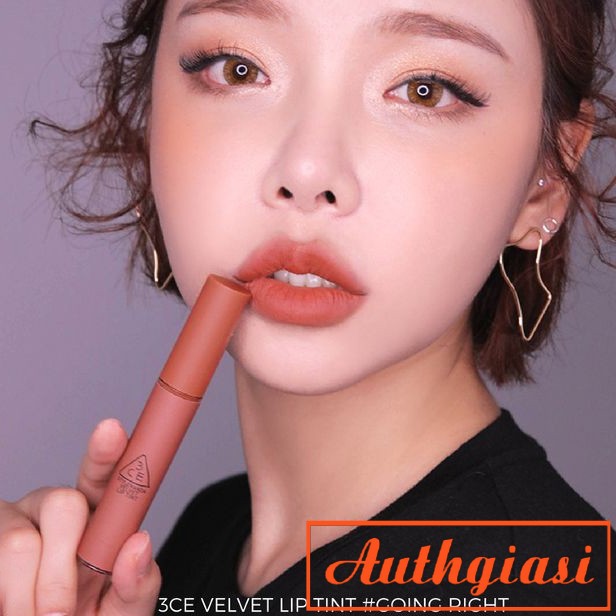 Son kem 3CE Velvet Lip Tint Going Right màu Nâu Đất