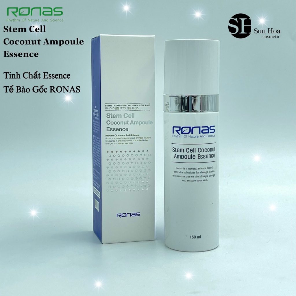 Tinh Chất Essence Tế Bào Gốc Dừa Ronas Stem Cell Coconut Ampoule Essence 150ml