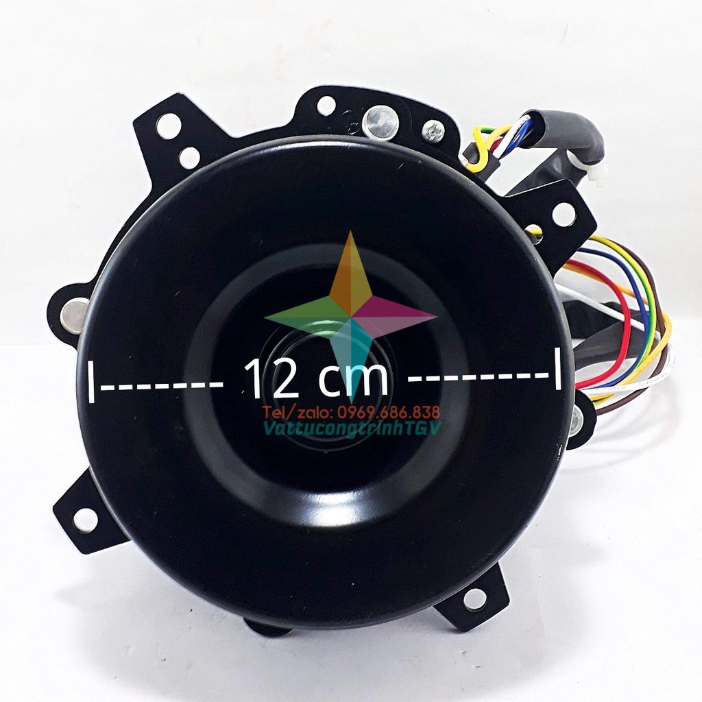 Motor vỏ đen 220V-140W, xuôi chiều thay thế cho quạt điều hòa hơi nước