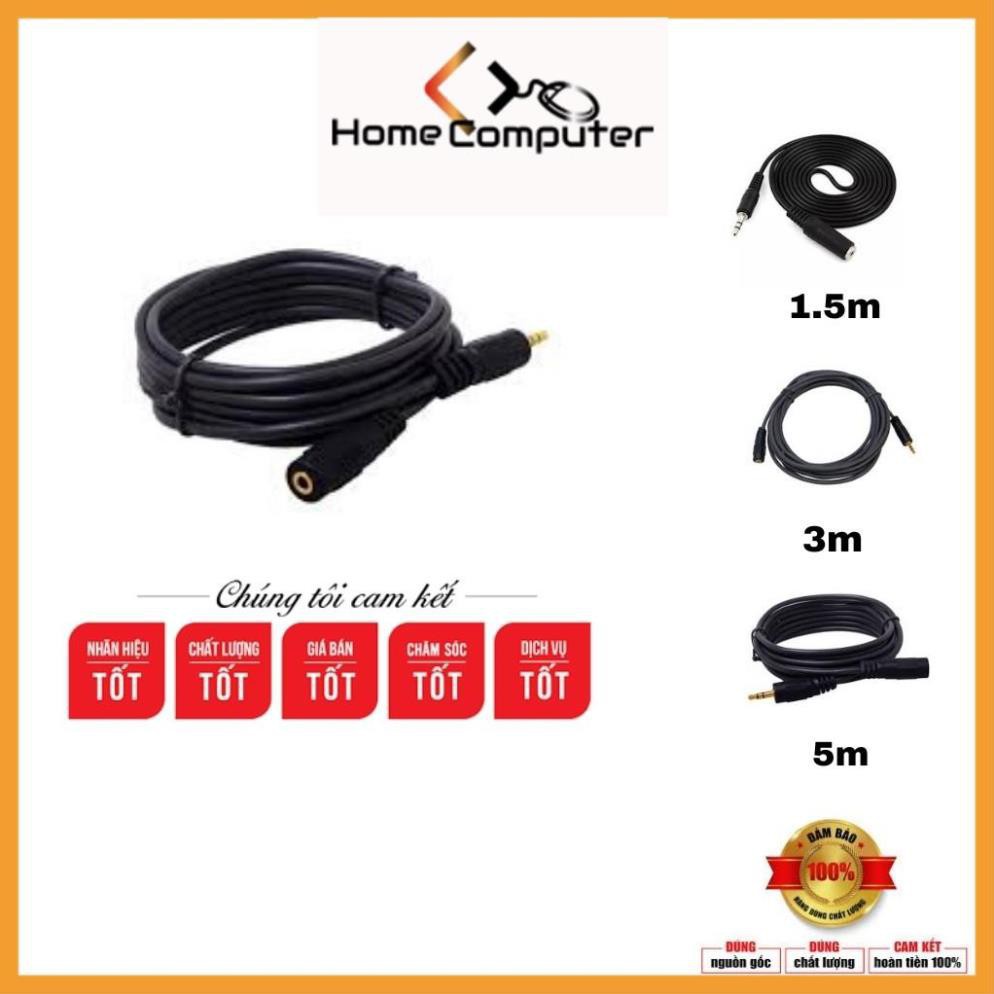 Dây nối dài dây loa jack 3.5 chiều dài 1.5m, 3m, 5m hàng chất lượng giá tốt - Home Computer