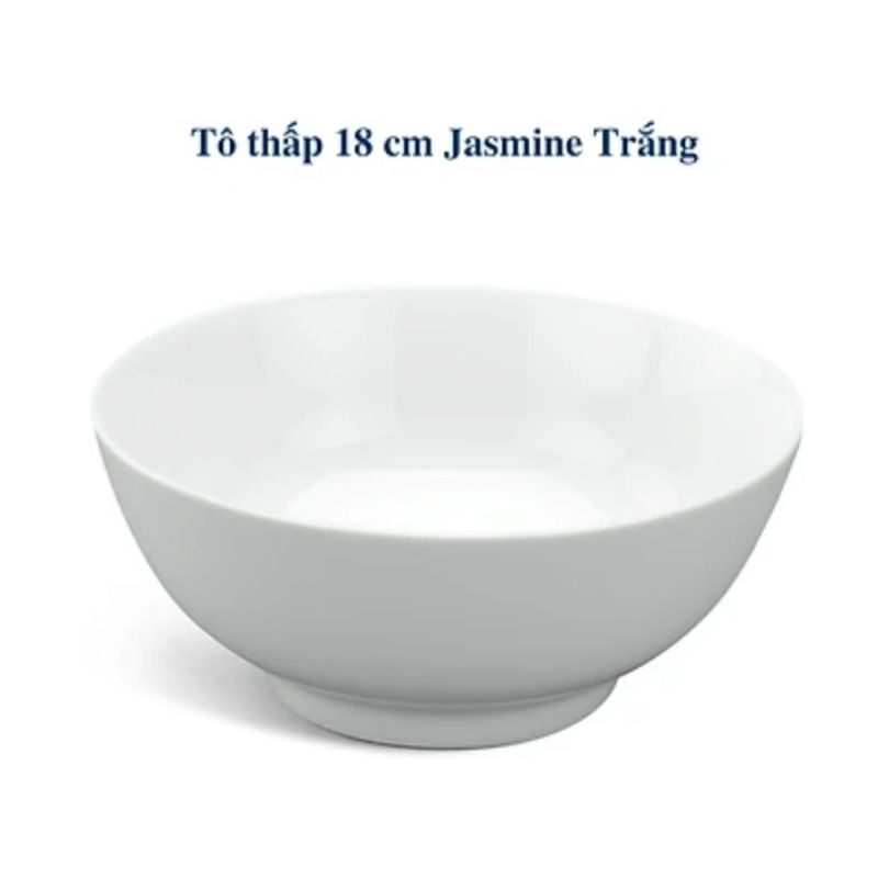 Tô cao 18cm và tô thấp 18cm trắng Sứ cao cấp Minh Long 1