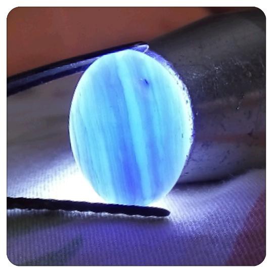 Phụ Kiện Đá Opal / Ren Màu Xanh Dương Độc Đáo