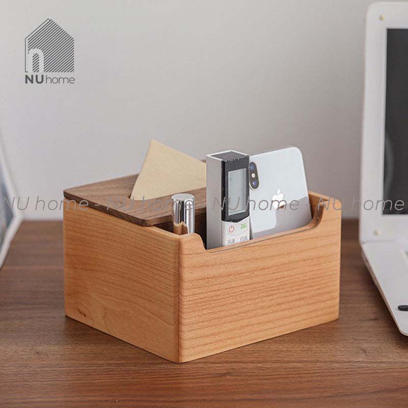 nuhome.vn | Hộp đựng giấy gỗ - Bako, hộp đựng khăn giấy bằng gỗ walnut được thiết kế đơn giản, cao cấp và tiện dụng