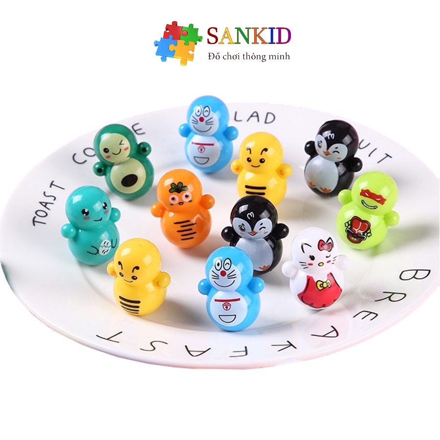 Đồ chơi lật đật mini Sankid nhiều phân loại siêu dễ thương cho bé