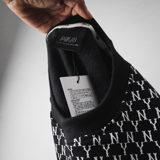 Áo N-Y Front Monogram Sweater xuất