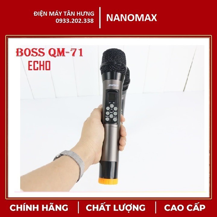 [Loại 1] Micro BOSS QM-71 Echo - Chỉnh được Echo Bass Treble Âm lượng ngay trên micro QM71