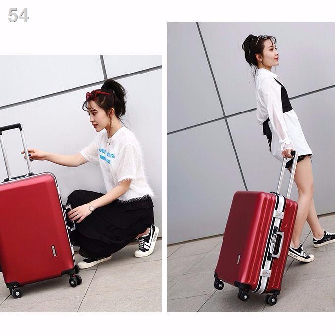 （Hộp kéo）Thời trang Kangaroo phiên bản Hàn Quốc vali nữ 20 inch cabin 26 khung nhôm phổ thông bánh xe đẩy siêu nhẹ
