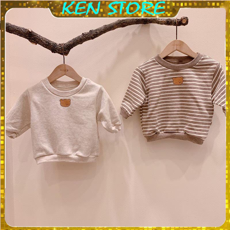 Bộ Nỉ Hant Thu Đông Dài Tay Cho Bé Trai Và Bé Gái Chất Da Cá Ken Store