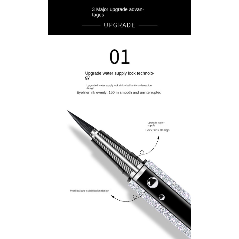 Bút Kẻ Mắt Dạng Lỏng Chống Thấm Nước Và Mồ Hôi Lâu Trôi Không Nhòe