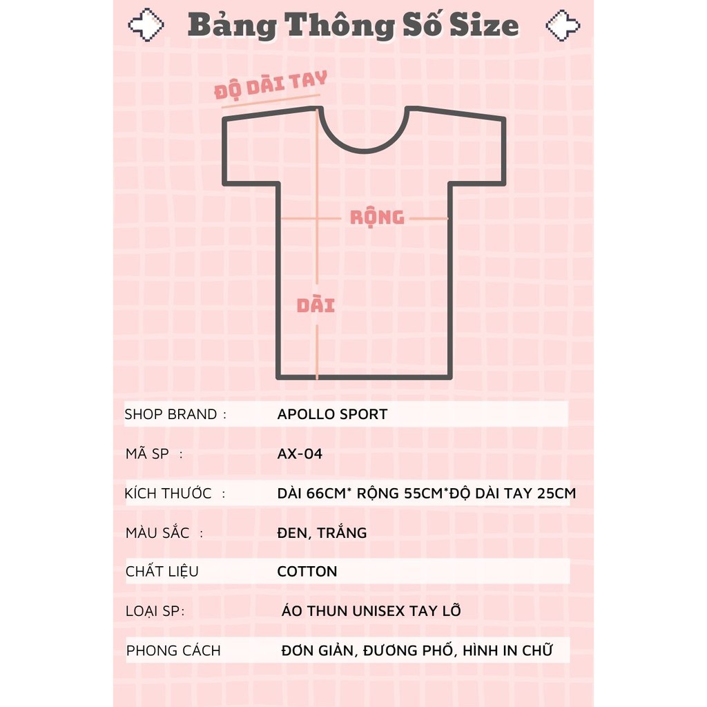 Áo Thun Áo Phông Tay Lỡ From rộng Unisex [AX-01]