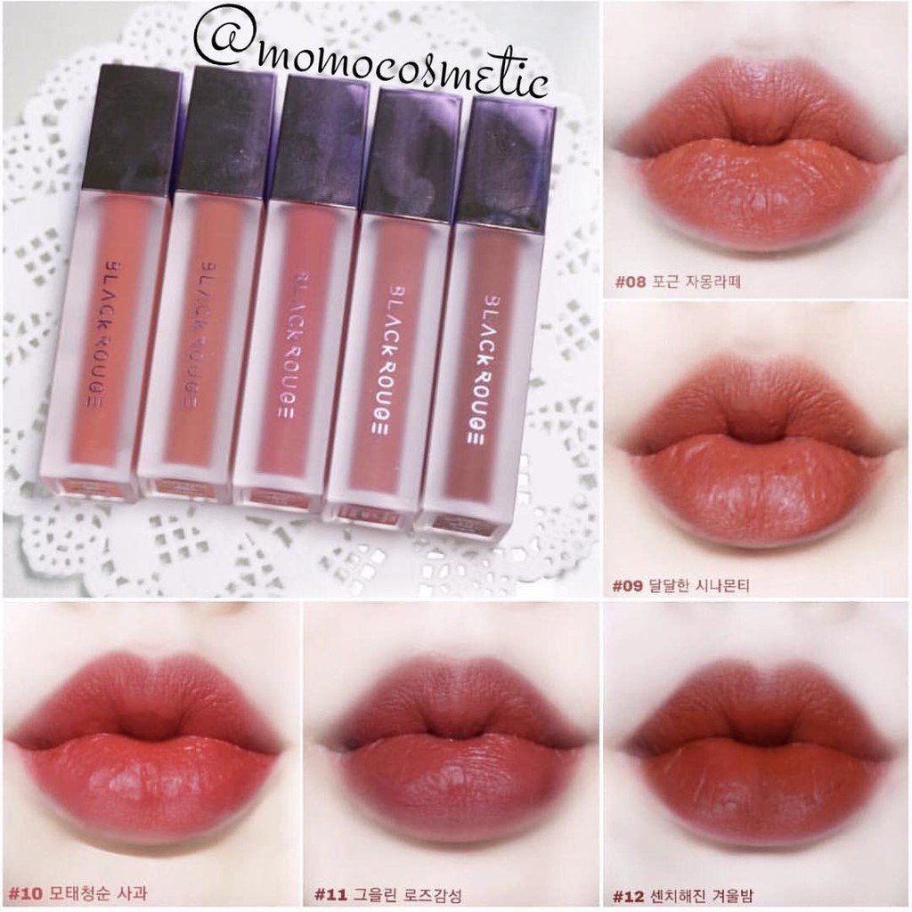 Son kem lì Black Rouge Air Fit Velvet Tint 3 Seasons - mỹ phẩm MINH HÀ cosmetics | Thế Giới Skin Care