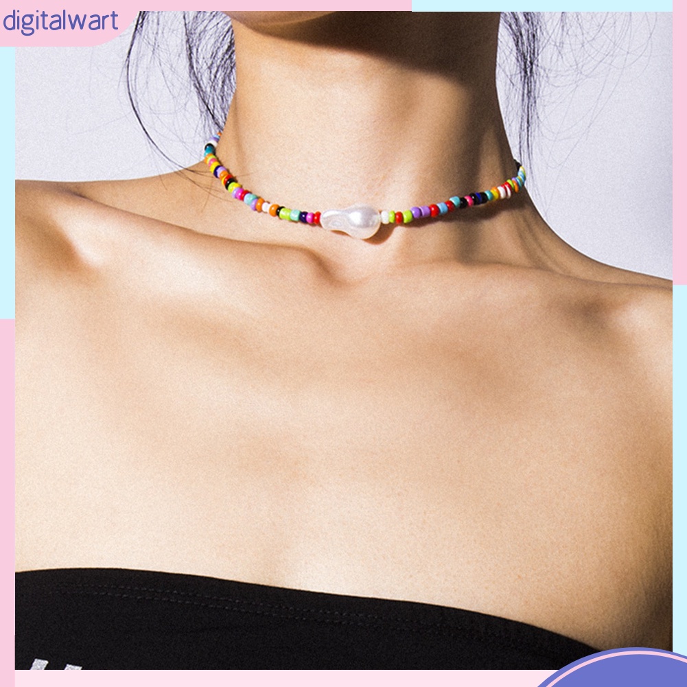 Vòng Cổ Đính Hạt Ngọc Trai Nhân Tạo Phong Cách Bohemian Cá Tính Sang Trọng Dành Cho Nữ