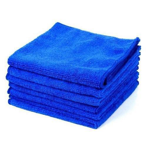 Khăn Lau Xe Ô Tô Sợi Microfiber Loại Mỏng Màu Xanh Chuyên Dụng