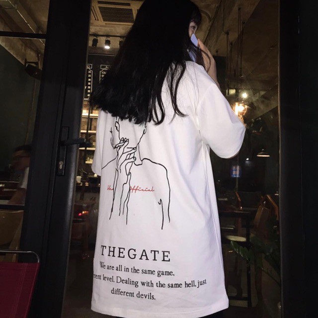 Áo the gate trắng -heaven.offical
