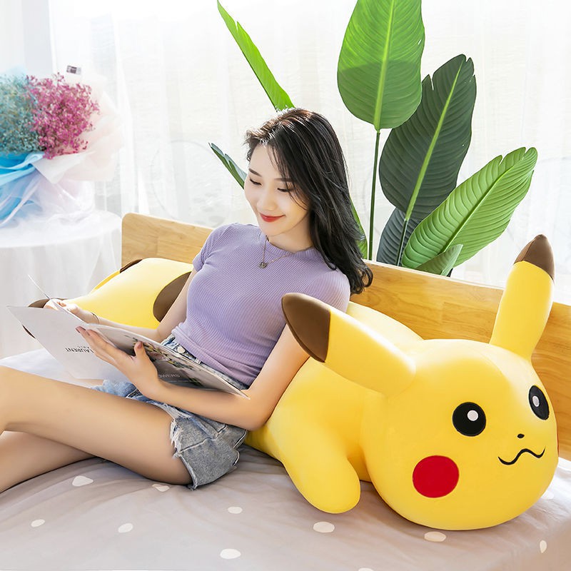 Gối Ôm Hình Pikachu Nhồi Bông Cỡ Lớn Đa Năng