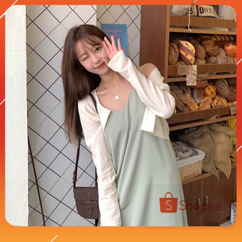 [4Teen.Vn] 🍁Váy 2 dây lụa.Dang Xinh .Mịn_Mát(Ảnh Thật Shop Tự Chụp ) | BigBuy360 - bigbuy360.vn