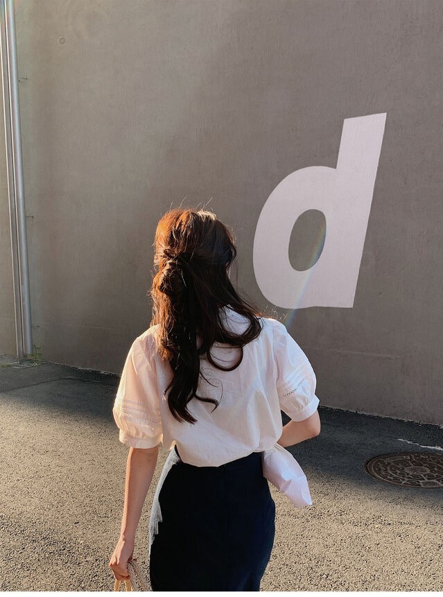 Áo Sơ Mi Ren Ngắn Tay Thời Trang Pháp Sành Điệu 54871