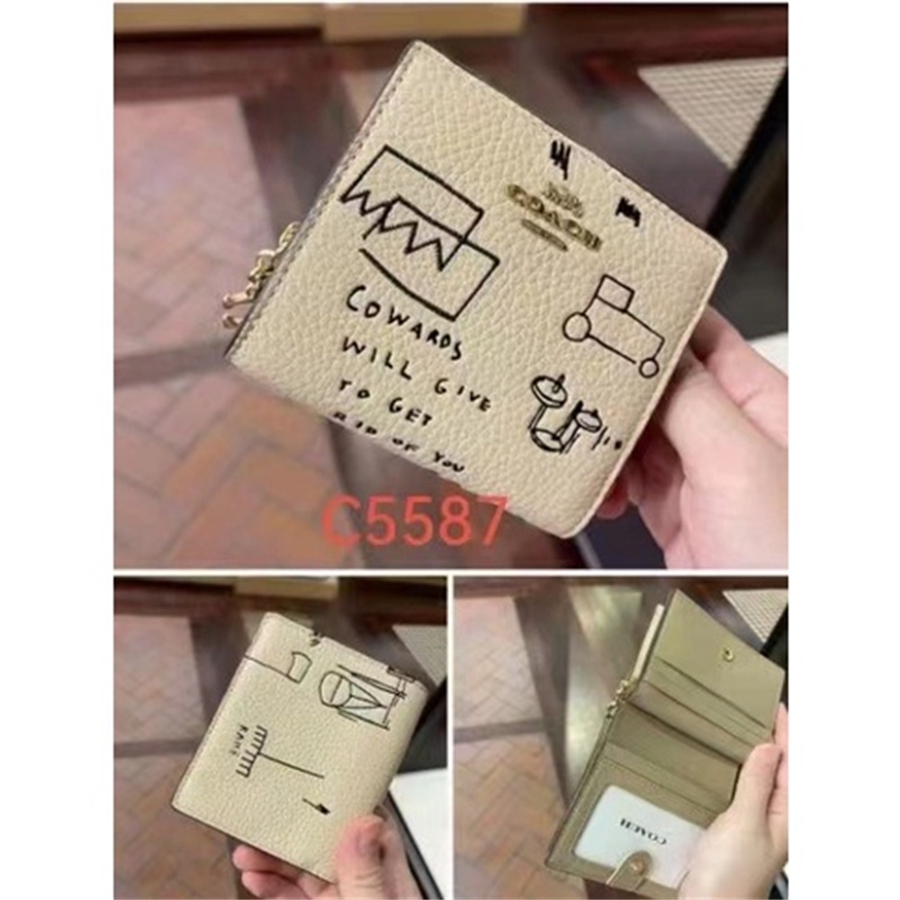 Ví snap hộp đựng thẻ ngắn dành cho nữ ví gấp c5614 c5587 c2868 c2867 c8704 c8703 c4591 c6941 cc472 cc920 cc472