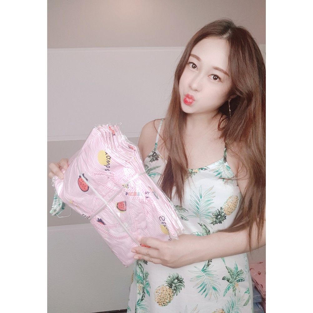 Váy Ngủ Cotton Siêu Mát Tặng Kèm Bịt Mắt Ngủ Dễ Thương_ao ngu | BigBuy360 - bigbuy360.vn