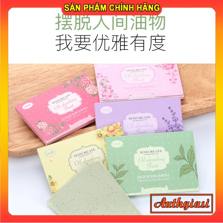Giấy thấm dầu Maycreate 100 tờ [BÁN SIÊU CHẠY] cứu tinh của da nhờn, nhiều dầu | BigBuy360 - bigbuy360.vn