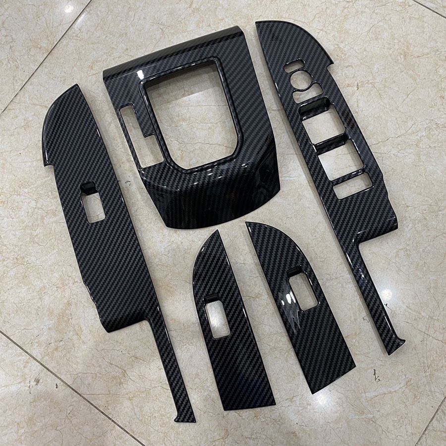 Ốp nội thất carbon xe Toyota Raize 2021 2022 2023 Cao Cấp - 5 chi tiết (Tặng Kèm Keo Tăng Dính)