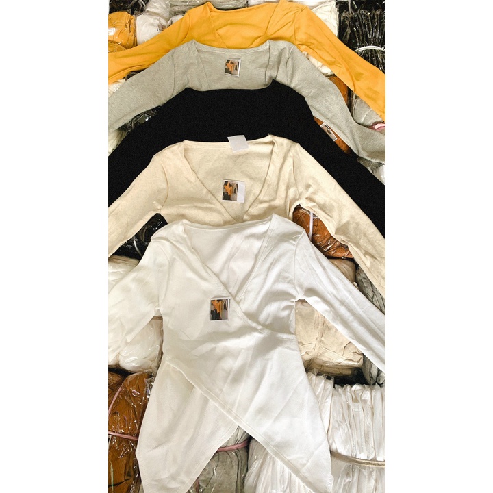 ÁO KIỂU PHỐI CHÉO HAI TÀ XINH ĐẸP LẮM ẤY