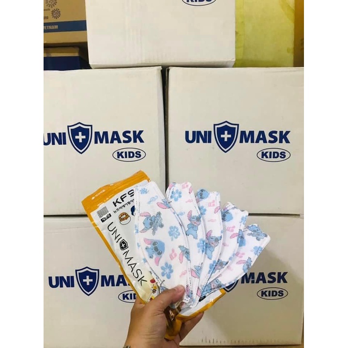 (Chính hãng) Khẩu trang trẻ em KF94 Uni Mask 4D - Khẩu trang y tế cho bé cao cấp, dễ thương