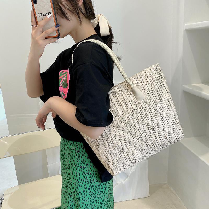 Túi Tote Đan Cói 4 Ngăn Chất Lượng Cao Thời Trang Mới Đa Năng Cho Nữ