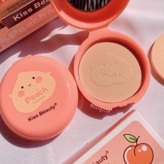 Phấn nén quả đào Kiss Beauty - Phấn phủ Peach Kissbeauty
