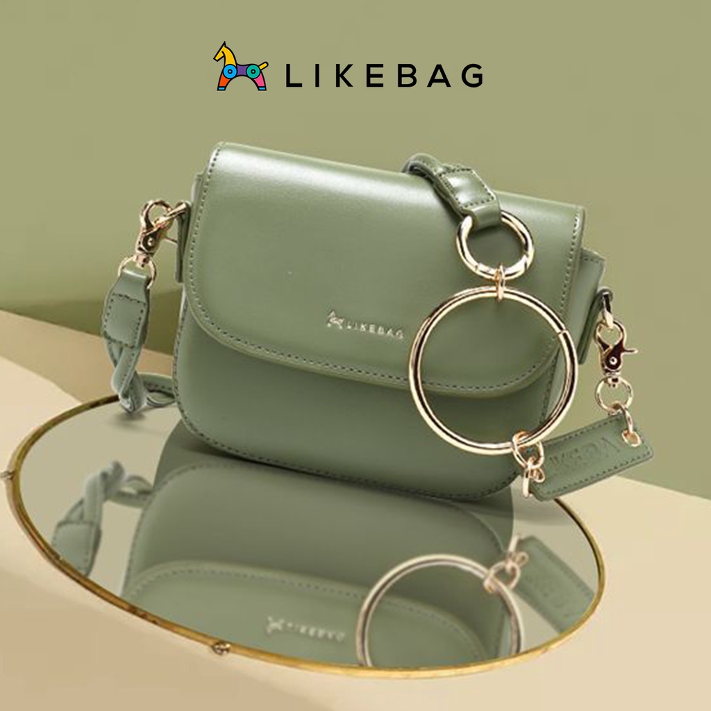 Túi đeo chéo nữ đeo vai thời trang LIKEBAG dây da phối xích độc đáo 125312163 - LIBAGI