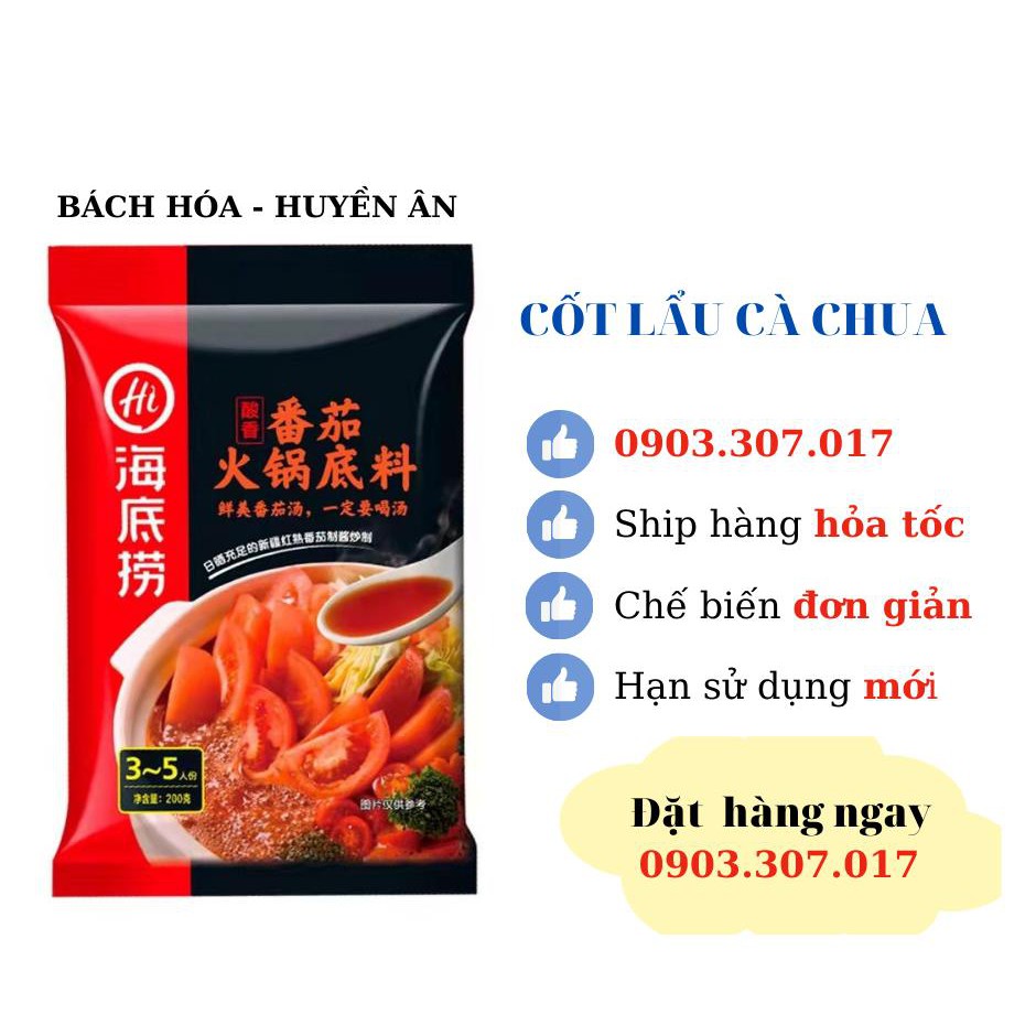 CỐT LẨU HAIDILAO VỊ CÀ CHUA